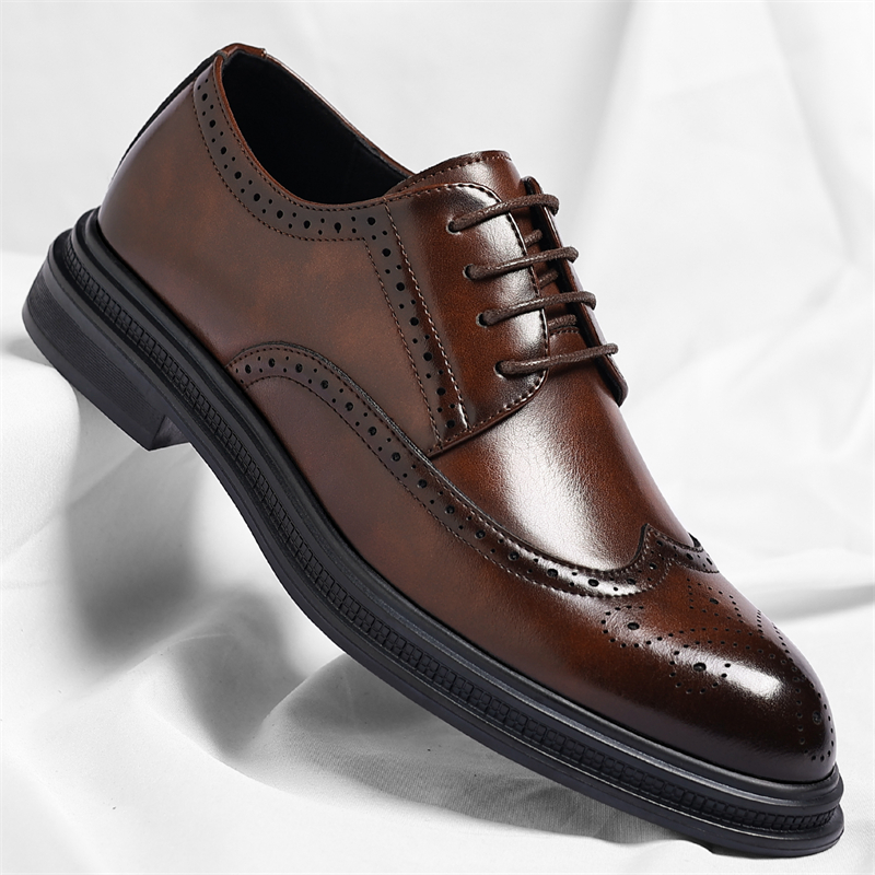 Heren Brogue lederen schoenen - Men Shoes Uk recensie en prijs