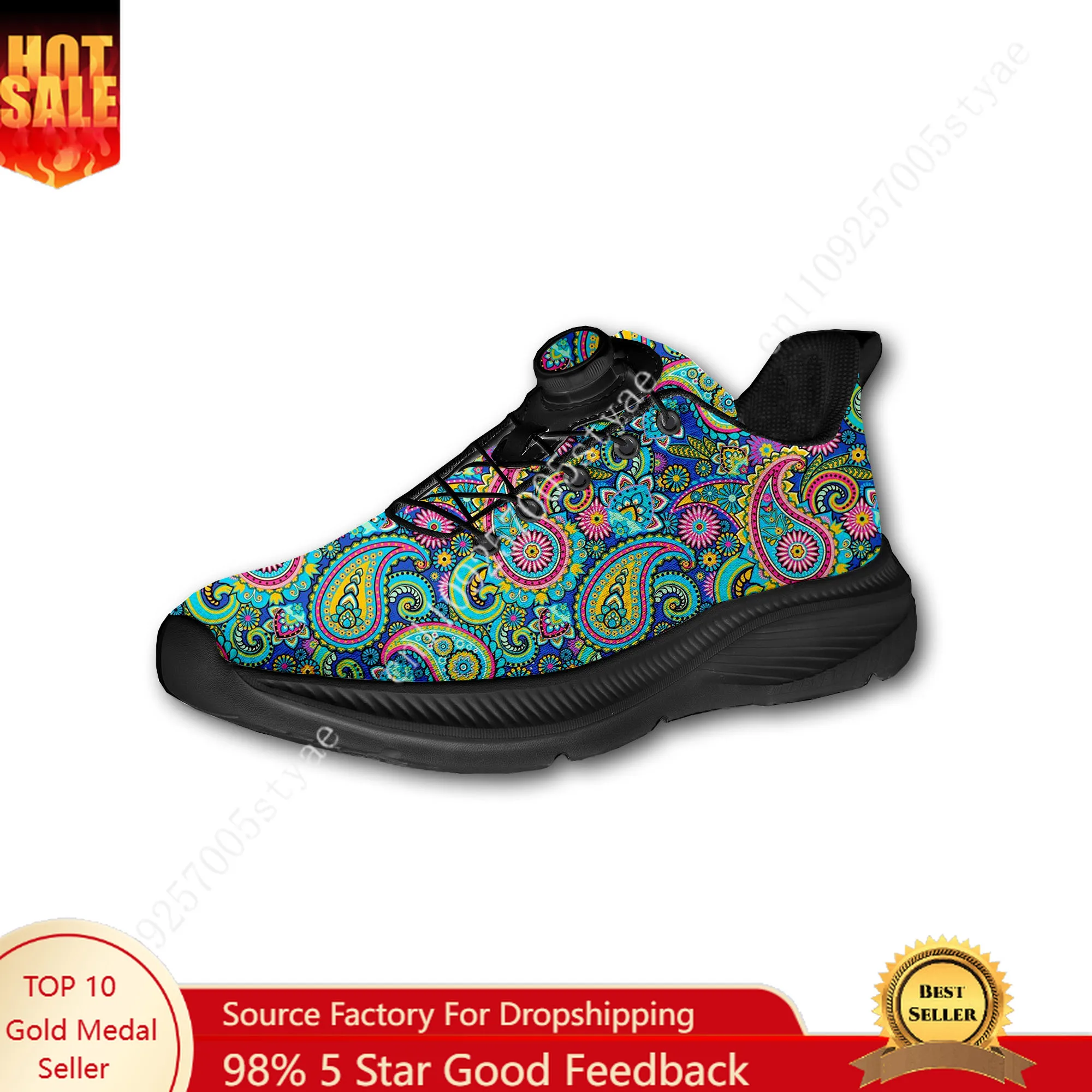 Boheemse Mandala bloemenprint  - Men Shoes Designer recensie en prijs