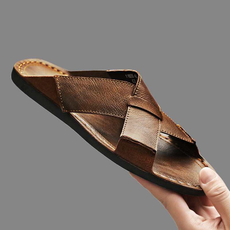 Mode Echt Leer Mannen Slippers - Men'S Shoes Hugo Boss recensie en prijs