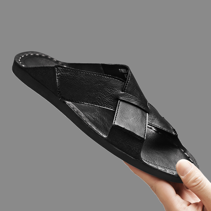 Mode Echt Leer Mannen Slippers - Men'S Shoes Hugo Boss recensie en prijs
