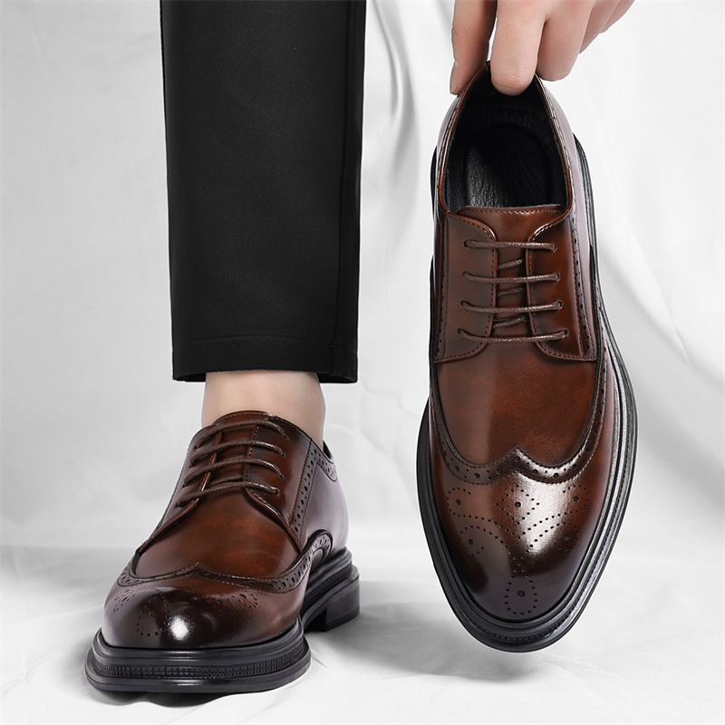 Heren Brogue lederen schoenen  - Men Shoes Uk recensie en prijs