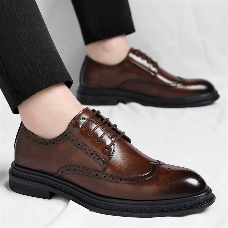Heren Brogue lederen schoenen  - Men Shoes Uk recensie en prijs