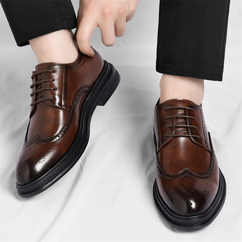 Heren Brogue lederen schoenen  - Men Shoes Uk recensie en prijs
