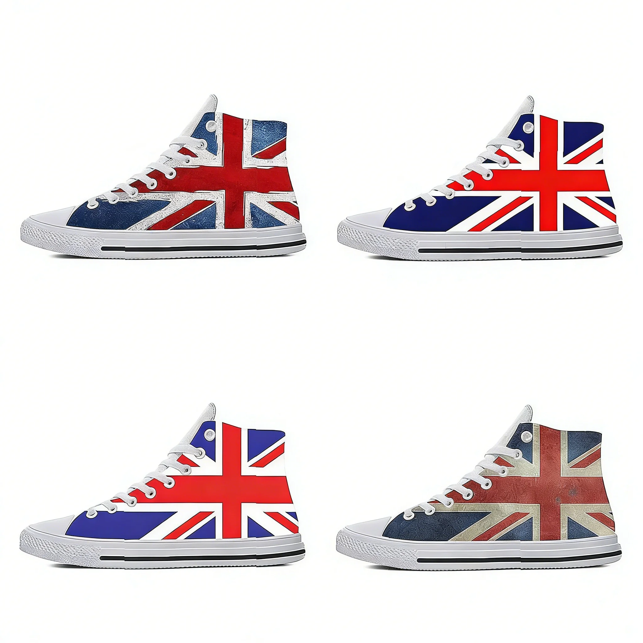 UK Flag 3D-print hoge sneakers - Men Shoes Uk recensie en prijs