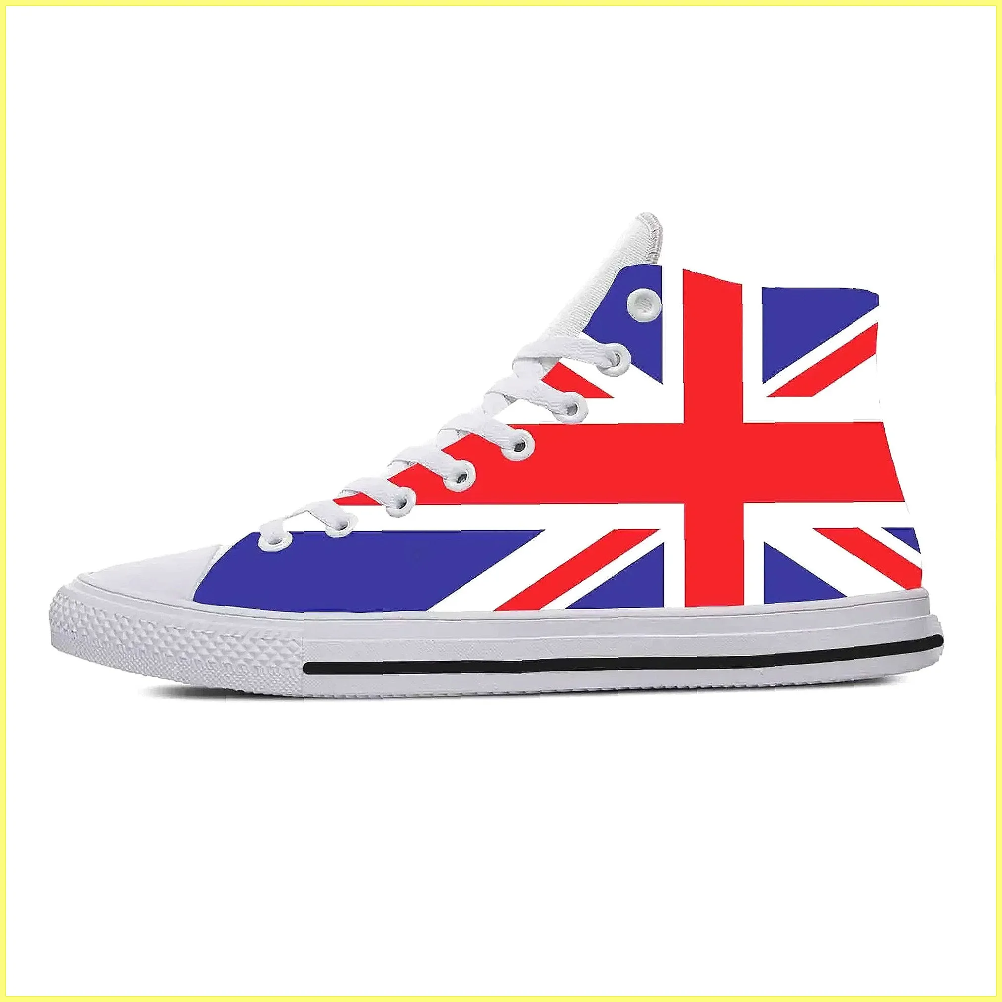 UK Flag 3D-print hoge sneakers - Men Shoes Uk recensie en prijs